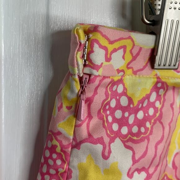 Tibi Yellow Pink Floral Ruffle Trim Drawstring Waist Skirt NEW W-398 Sz 8 - Picture 9 of 9